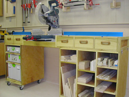 Down to Earth Woodworker: The Ultimate Miter Saw Work Station 