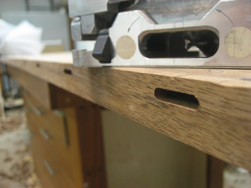 Festool Domino cuts a really nice mortise
