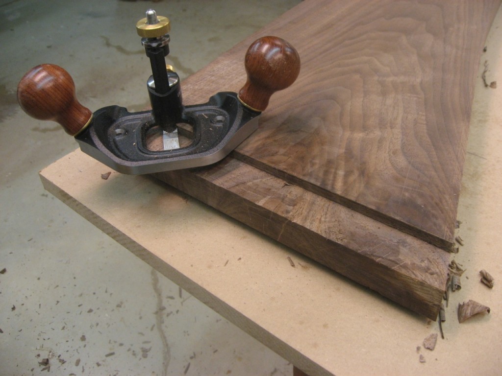 Veritas Router Plane cleans up tenon cheeks beautifully.