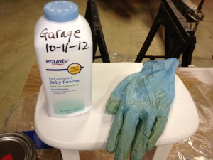 A little drying and some talcum powder and you can use those “disposable” gloves over and over. Just be careful not to mix dissimilar materials, like paint remover and finish.