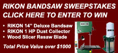 Rikon Bandsaw Giveaway