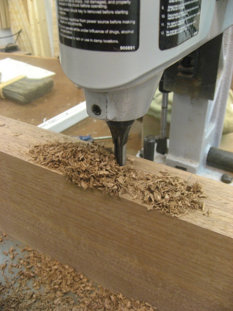 A mortise machine makes quick work of mortises