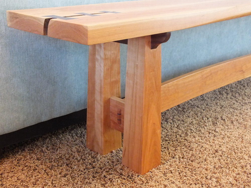 Bench Leg View - Woodworking Blog