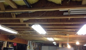 An overview of the parking side of our garage to orient you for the ceiling photos.