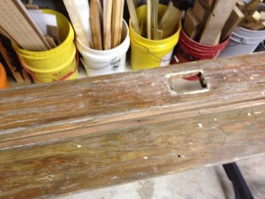 After paint remover and scraping the varnish stood up and said, “I’m here to stay.” To which I replied, “Here planer, planer!”