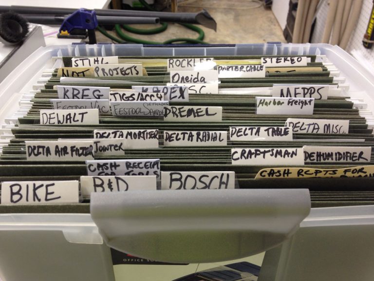 Tool Instruction Manual Shop Organization